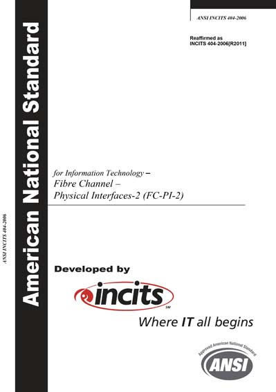Standards PDF Cover Page